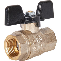 Кран шаровой STOUT полнопроходной, ВР/ВР, ручка бабочка 1/2, SVB-0002-000015