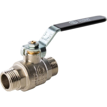 Кран шаровой STOUT полнопроходной, НР/НР, ручка рычаг 1/2, SVB-0005-000015