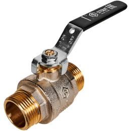 Кран шаровой полнопроходной STOUT НР/НР ручка рычаг 1, SVB-0005-200025