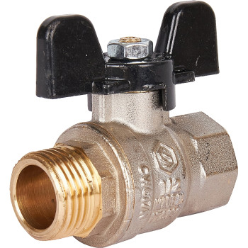 Кран шаровой STOUT SVB стандартнопроходной, ВР/НР, ручка бабочка 1/2, SVB-0014-000015