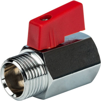 Кран шаровой STOUT 1/2 мини, муфта/резьба, SVB-0022-000015