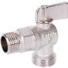 Кран шаровой STOUT угловой для бытовой техники 1/2 х 3/4, SVB-0059-001234