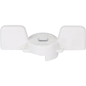 Ручка-бабочка STOUT для шарового крана STOUT 1 - 1 1/4 (Белая), SVB-BUT-1114-01