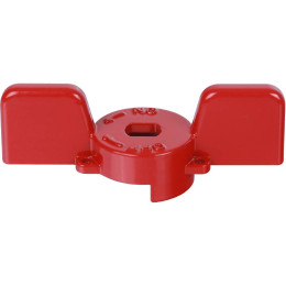 Ручка-бабочка STOUT для шарового крана STOUT 1 - 1 1/4 (Красная), SVB-BUT-1114-02