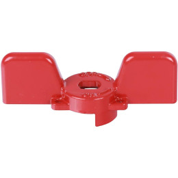 Ручка-бабочка STOUT для шарового крана STOUT 1/2 -3/4 (Красная), SVB-BUT-1234-02