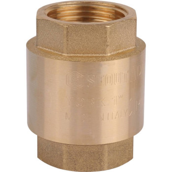 Клапан обратный пружинный муфтовый STOUT с пластиковым седлом, SVC-0012-000025