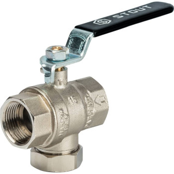 Кран шаровой STOUT с фильтром 3/4, SVF 0001 000020