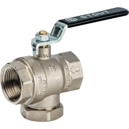 Кран шаровой STOUT с фильтром 1, SVF 0001 000025