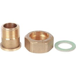 Штуцер с накидной гайкой под плоскую прокладку STOUT G 1/2M-G3/4RN, SVM-0071-001520