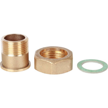 Штуцер с накидной гайкой под плоскую прокладку STOUT G 3/4M-G1N, SVM-0071-002025