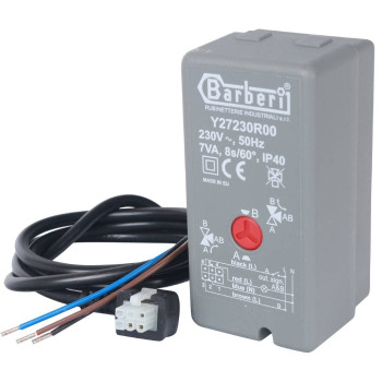 Сервопривод STOUT для 3-ходовых зональных клапанов, 230V, время движения 8 сек., 1 м, SVM-0071-230008