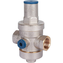 STOUT Редуктор давления PN25 вн/вн 1/2 с выходом под манометр, SVS-1008-000015