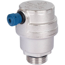 Воздухоотводчик автоматический боковой выпуск STOUT нар.р. 1/2 никель., уплотнительное кольцо — NBR, SVS-1012-000015