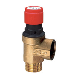 Клапан предохранительный 1/2" (НР-ВР), 5 бар