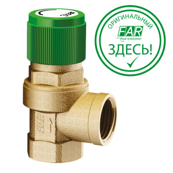 Клапан предохранительный автоматический 6 BAR , 1/2" (ВР-ВР)