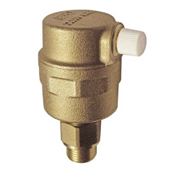 Воздухоотводчик GAISER 1/2", НР, автоматический, прямой, с боковым выпуском, с обратным клапаном, латунный FAR