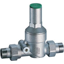 Редуктор 1 1/2", НР-НР, без манометра, хромированный FAR