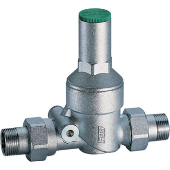Редуктор 1 1/4", НР-НР, без манометра, хромированный FAR