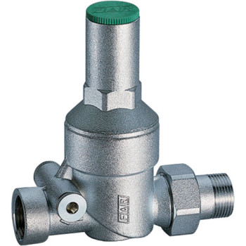 Редуктор 1/2", ВР-НР, с манометром, хромированный FAR
