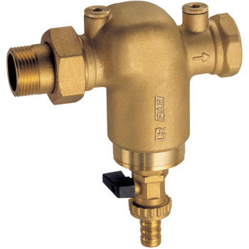 Фильтр 3/4" латун.,ВР-американка, без манометр.,300мкм, Max: 95 °C, 25 бар