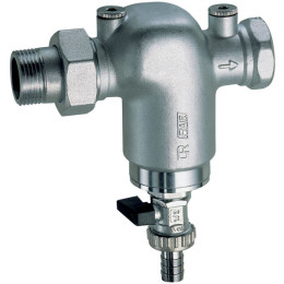 Фильтр 1 1/2" хром.,ВР-американка, без манометр.,300мкм, Max: 95 °C, 25 бар