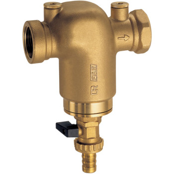 Фильтр латун., 1 1/2" ВР-ВР, с манометр., 300мкм, Max: 95 °C, 25 бар