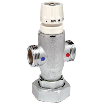 Термосмеситель 1", НР, с ответной гайкой 1 1/2", ВР FAR