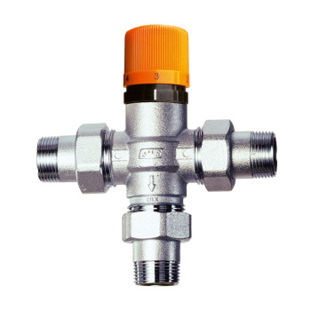 Термосмеситель SOLAR 1/2 «американка», Тmax110 °C