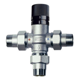 Термосмеситель с обрат.клапанами, 1" американки