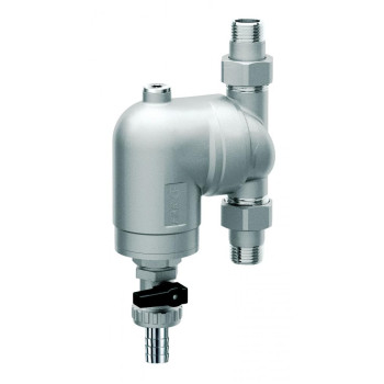 Фильтр с поворотным соединением, 3/4", НР-НР, 100 мкм, под манометр, Tmax: 95 °С, 25 бар FAR