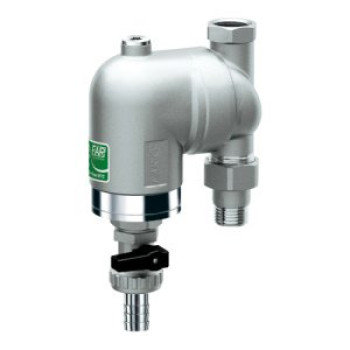 Фильтр 300мкм, под манометр, Max: 95 °C, 25 бар. Поворотное соединение 1" ВР-НР