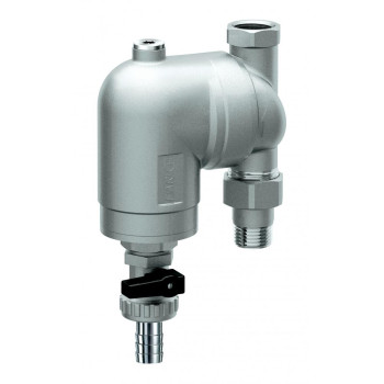 Фильтр с поворотным соединением, 1/2", ВР-НР, 300 мкм, под манометр, Tmax: 95 °С, 25 бар FAR