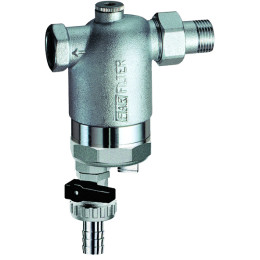 Фильтр 3/4", ВР-НР, 300 мкм, с магнитной вставкой, под манометр, Tmax: 95 °С, 25 бар FAR