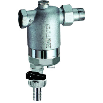 Фильтр 3/4", ВР-НР, 300 мкм, с магнитной вставкой, под манометр, Tmax: 95 °С, 25 бар FAR