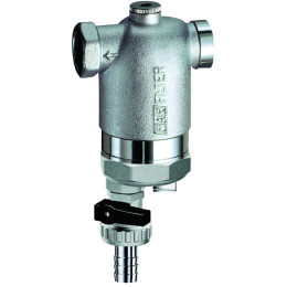 Фильтр 1/2", ВР-ВР, 300 мкм, с магнитной вставкой, под манометр, Tmax: 95 °С, 25 бар FAR