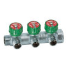 Коллектор регулирующий 1" (ВР-НР) с 3 отв. 3/4" НР (заглушка для коллектора FK 4150 1 в комплекте)
