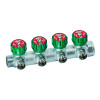 Коллектор регулирующий 3/4" (ВР-НР) с 4 отв. 1/2" НР, плс.упл. (заглушка для коллектора FK 4150 34 в