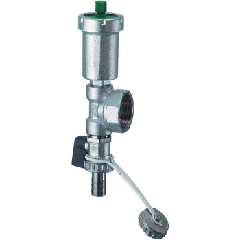 Узел 1 1/2", ВР, с воздухоотводчиком и сливным краном, хромированный FAR
