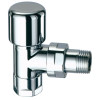 Вентиль термостатический угловой TopFAR, TOP LINE, 1/2", М24х19, EPDM, цвет серебро FAR