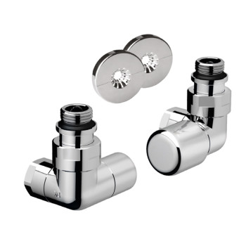 Комплект трехосевой 1/2" с гайкой М24*19 правый, сереб.