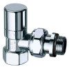 Вентиль запорный угловой LadyFAR, 3/4", ВР, цвет серебро FAR