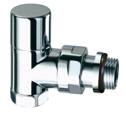 Вентиль запорный угловой TopFAR, 1/2"ВР, серебро, с EPDM