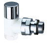 Вентиль запорный угловой TopFAR, 1/2” ВР, сереб./бел.эмал, EPDM