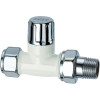 Вентиль запорный прямой,1/2” (М24х19), сереб./бел.эмаль./ аналог на FL 0215 12P