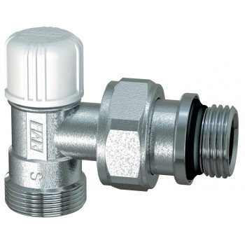 Вентиль запорный угловой 3/8" М24х19, EPDM