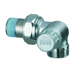 Вентиль запорный трехосевой, правосторонний, 1/2", М24х19 FAR