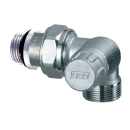 Вентиль запорный трехосевой, правосторонний, 1/2", М24х19, EPDM FAR