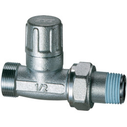 Вентиль запорный прямой, 1/2", М24х19 (аналог FV 1305 C12) FAR
