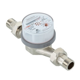 Водосчетчик унив., квартирный, до +90^С, 1,5м3, 1/2", 110 мм  (NEW)