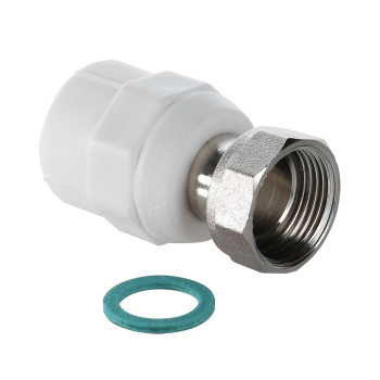 Соединитель PPR с накидной гайкой 20х3/4"